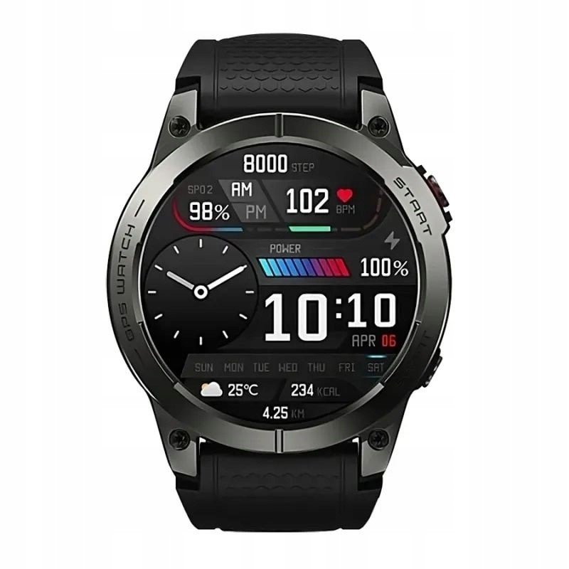 Smartwatch Zeblaze Stratos 3 Gps Voděodolnost IP68 Ultra Hd Amoled Displej