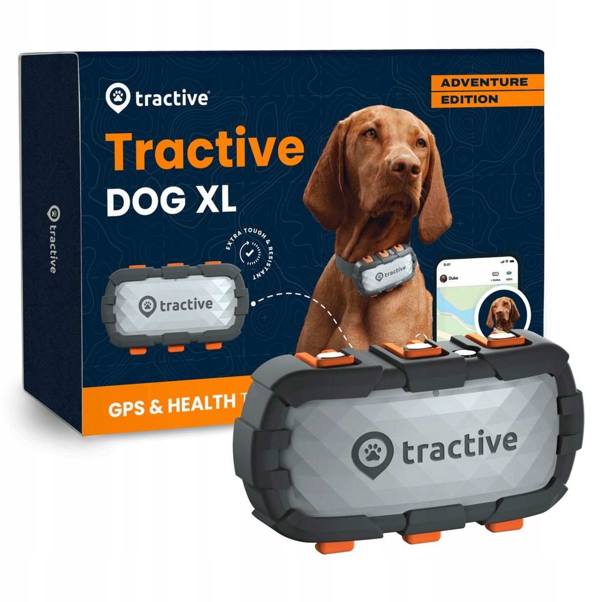 Gps lokátor pro psy Tractive Gps Dog XL Adventure Edition