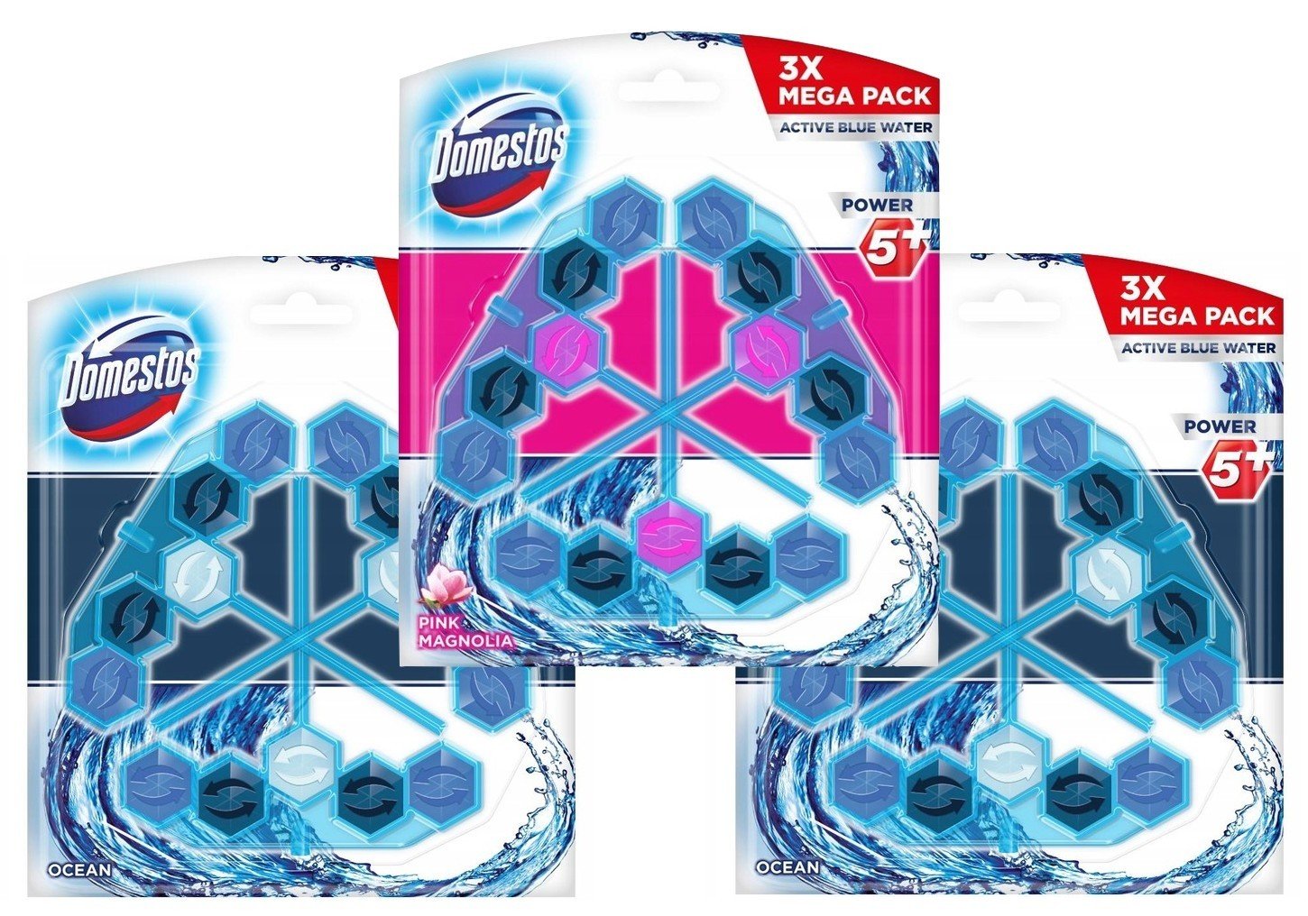 Domestos Power 5+ barvící přívěsek 3x55g 9 ks