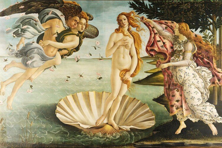 GRUPO ERIK Plakát, Obraz - The Birth of Venus, (91.5 x 61 cm)