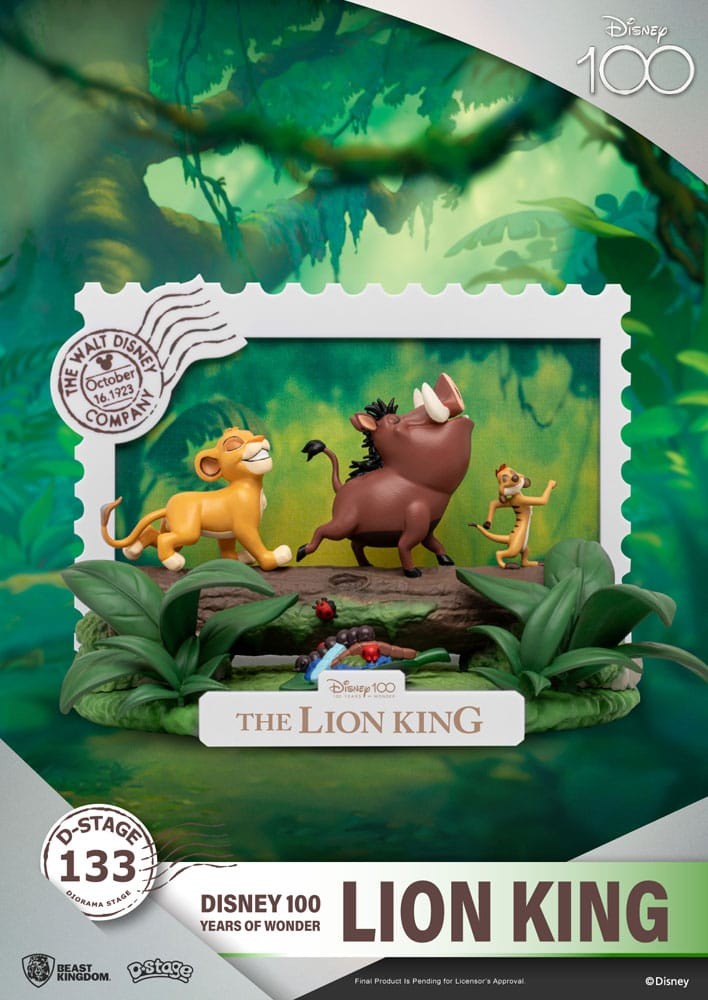 Beast Kingdom Toys | Lion King - Lví Král - D-Stage PVC Diorama The Lion King (Disney 100 Years of Wonder) 10 cm