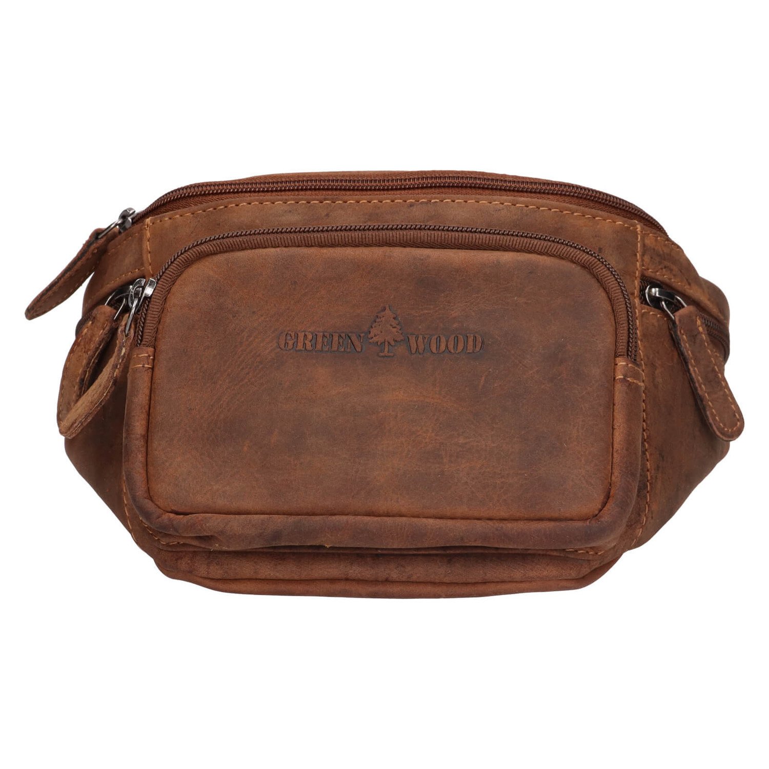 Pánská kožená ledvinka Greenwood Terras - koňak