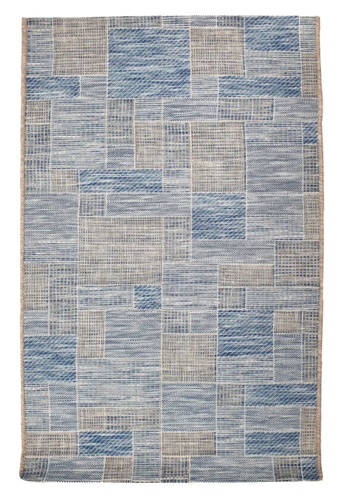 Kusový koberec Terazza 21107-733 Ivory Silver/Blue – na ven i na doma - 160x230 cm