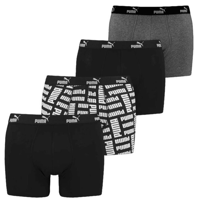 Boxerky Puma  Promo Print Boxer 4 Pack