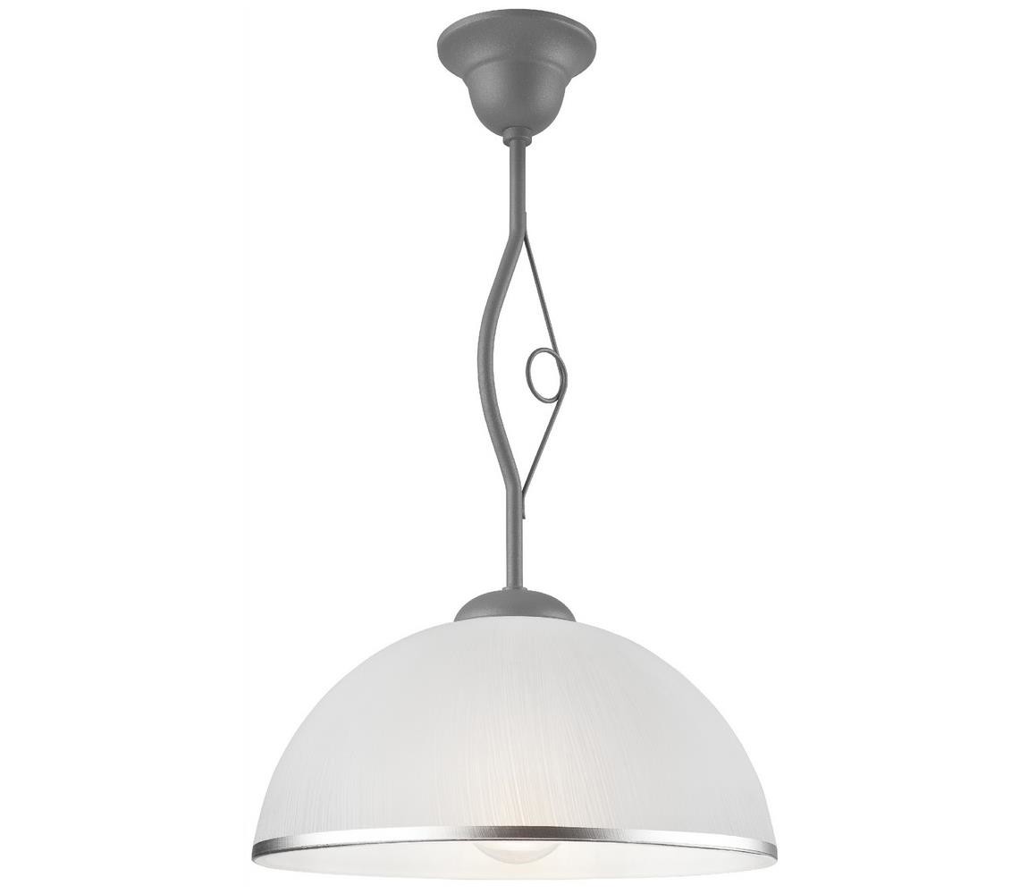 Lustr na tyči RETRO 1xE27/60W/230V stříbrná