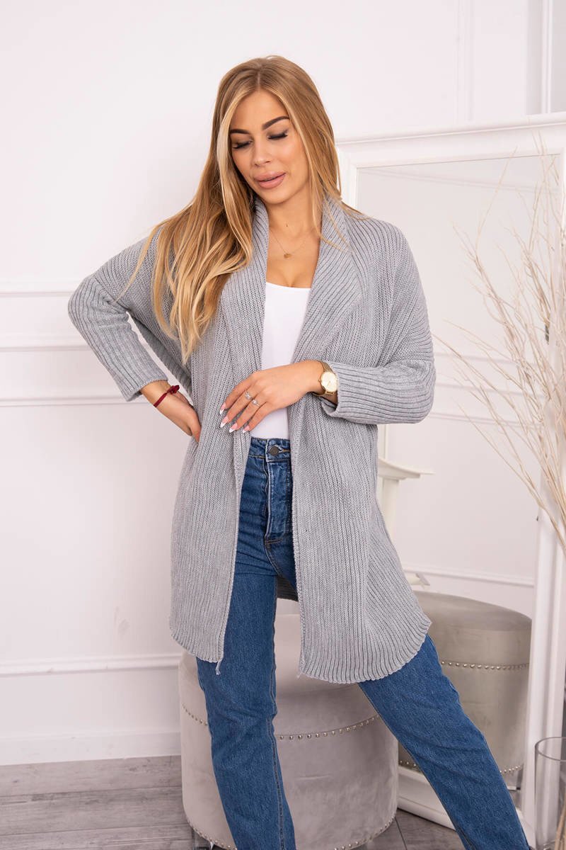 Kesi Dámský kardigan Cual světle šedá Univerzální