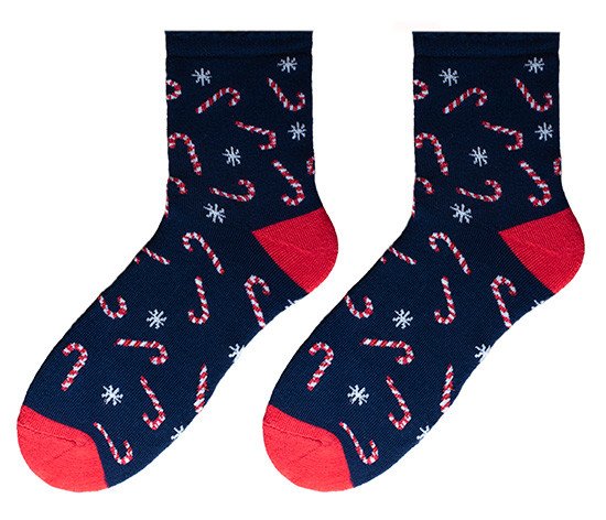 Bratex Woman's Socks D979 Navy Blue