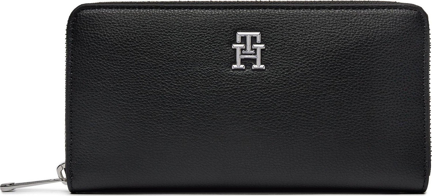 Velká dámská peněženka Tommy Hilfiger Th Essential Sc Large Za AW0AW16093 Black BDS