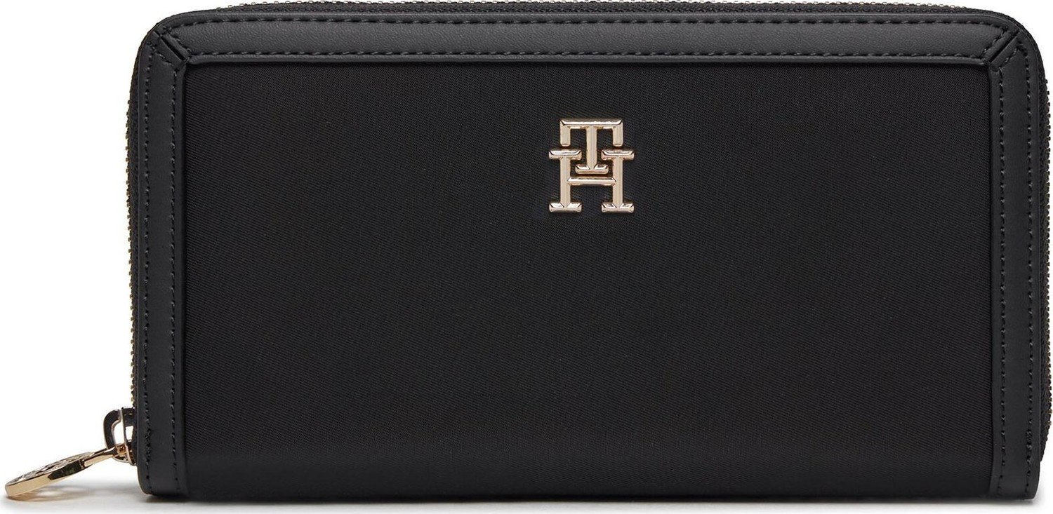 Velká dámská peněženka Tommy Hilfiger Th Essential S Large Za AW0AW15749 Black BDS