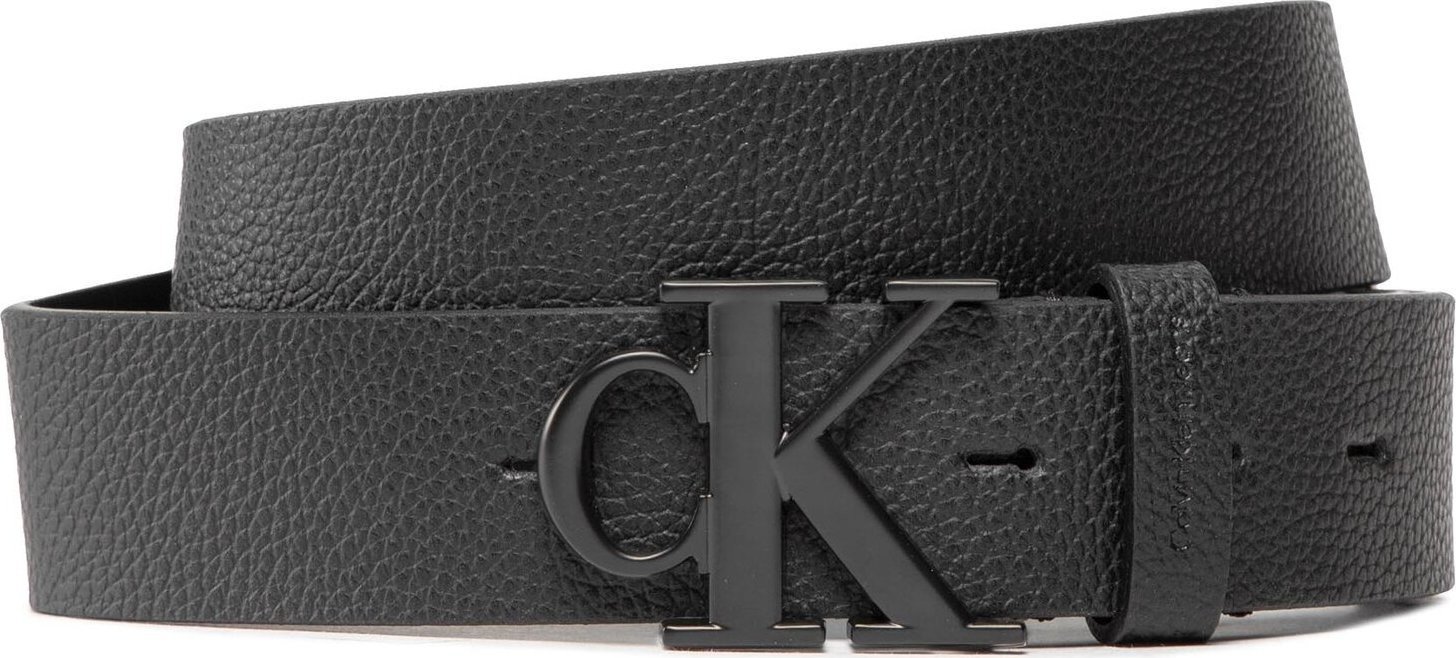 Pánský pásek Calvin Klein Jeans Round Mono Plaque Belt 35Mm K50K509883 BDS