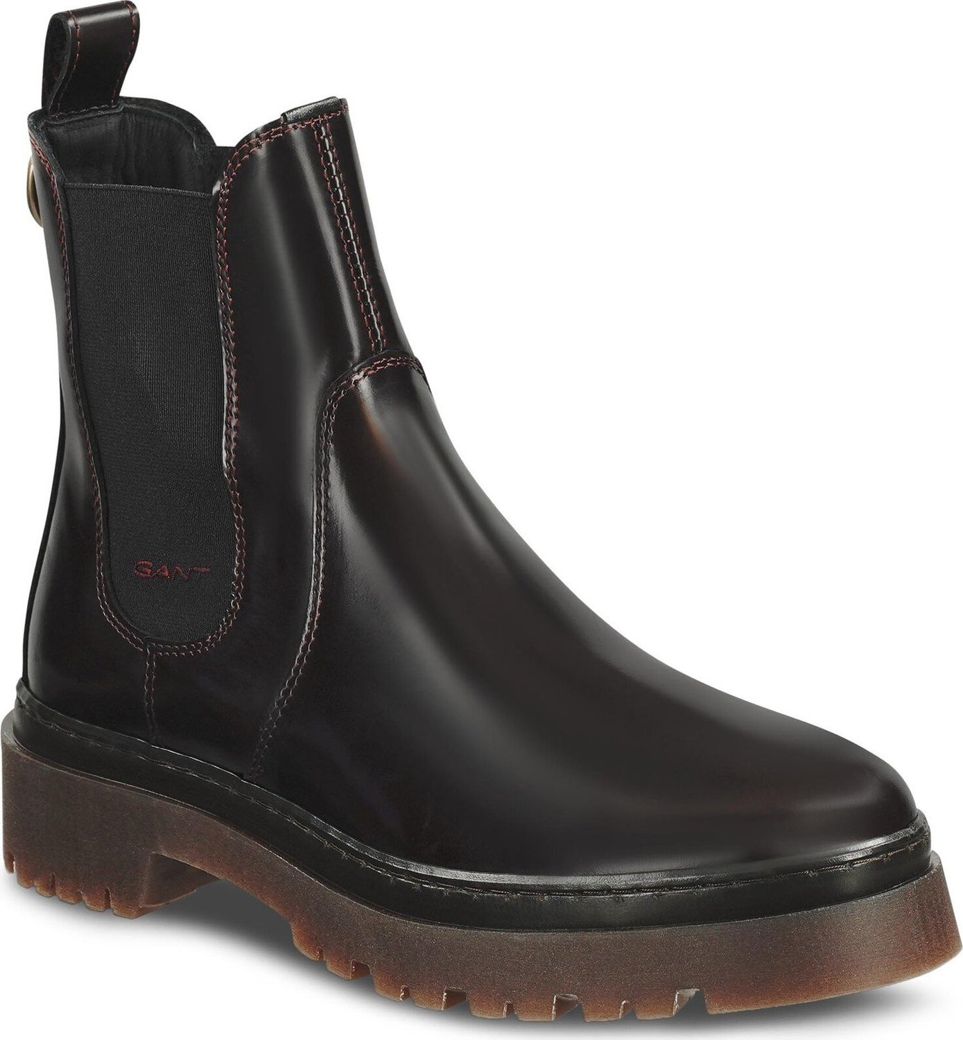 Kotníková obuv s elastickým prvkem Gant Aligrey Chelsea Boot 27551324 Bordeaux