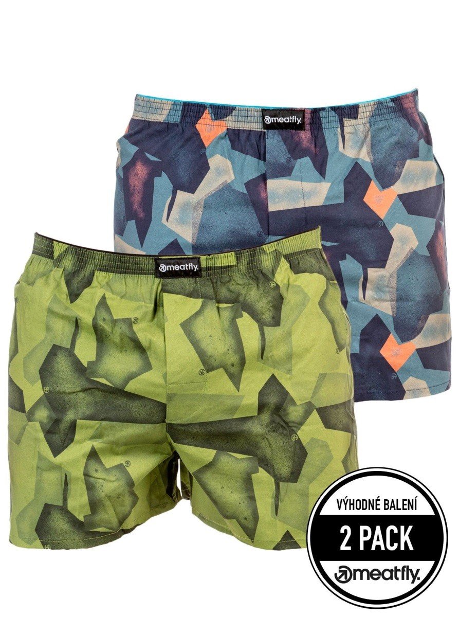 Pánské trenýrky meatfly agostino d shade zelená/modrá m