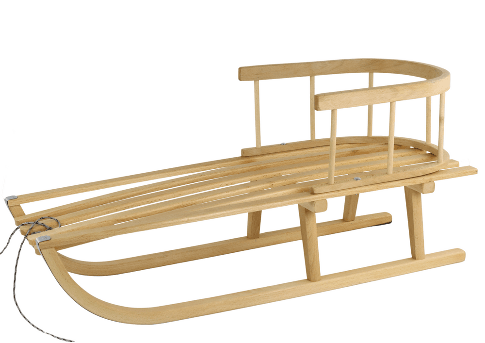 mamido Dřevěné sáňky s opěradlem