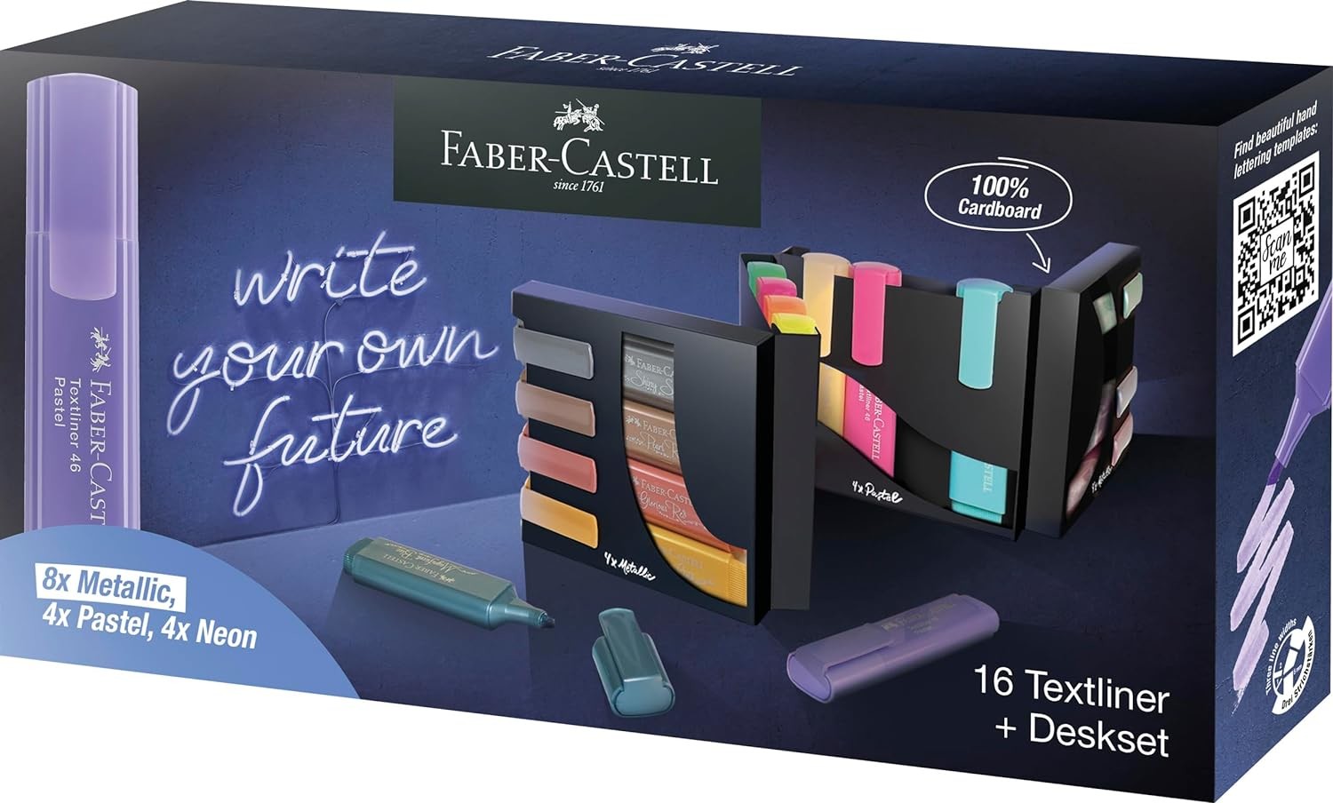 Faber-Castell, 254603, Textliner, sada zvýrazňovačů, 16 ks