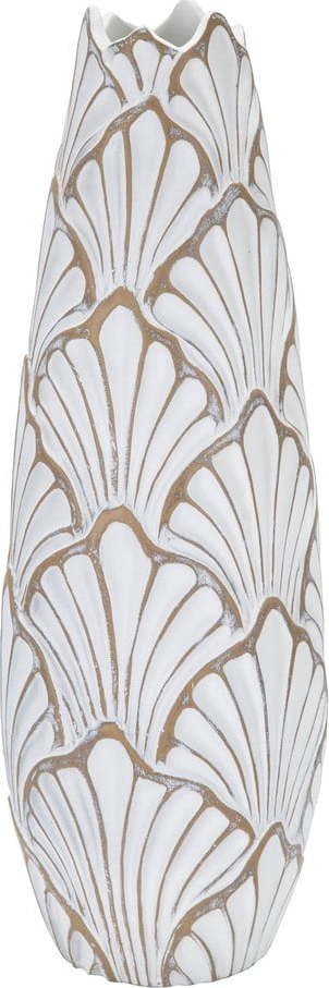 Bílá vysoká váza z polyresinu 55 cm Panama – Mauro Ferretti