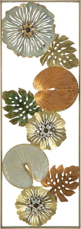 Kovová nástěnná dekorace 31,5x90 cm Leaf – Mauro Ferretti