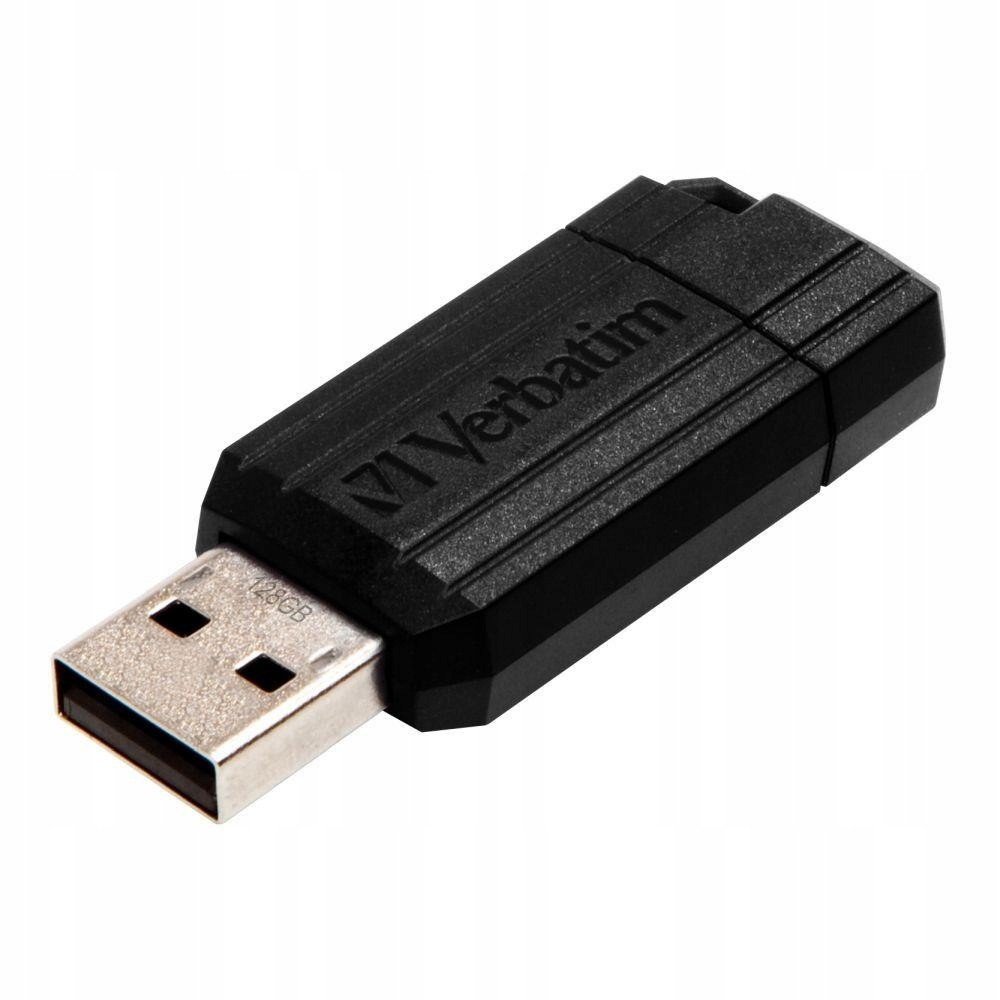 Verbatim PinStripe 128GB Usb 2.0 Pendrive Black