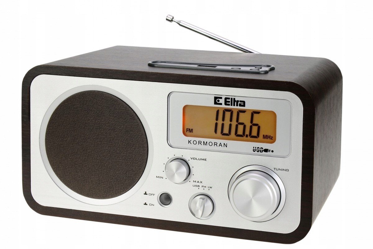 Eltra Rádio Kormoran Fm/lw Usb hnědé