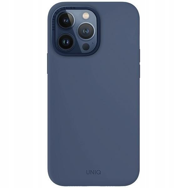 Pouzdro Uniq Lino Hue Apple iPhone 15 Pro Max MagClick Charging tmavě modrá/navy