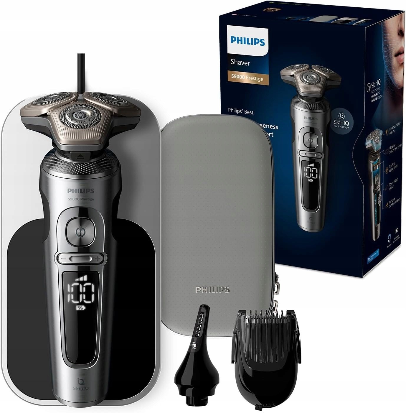 Holicí strojek Philips 9000 Prestige SP9871/22 SkinIQ Zastřihovač nabíjecí stanice