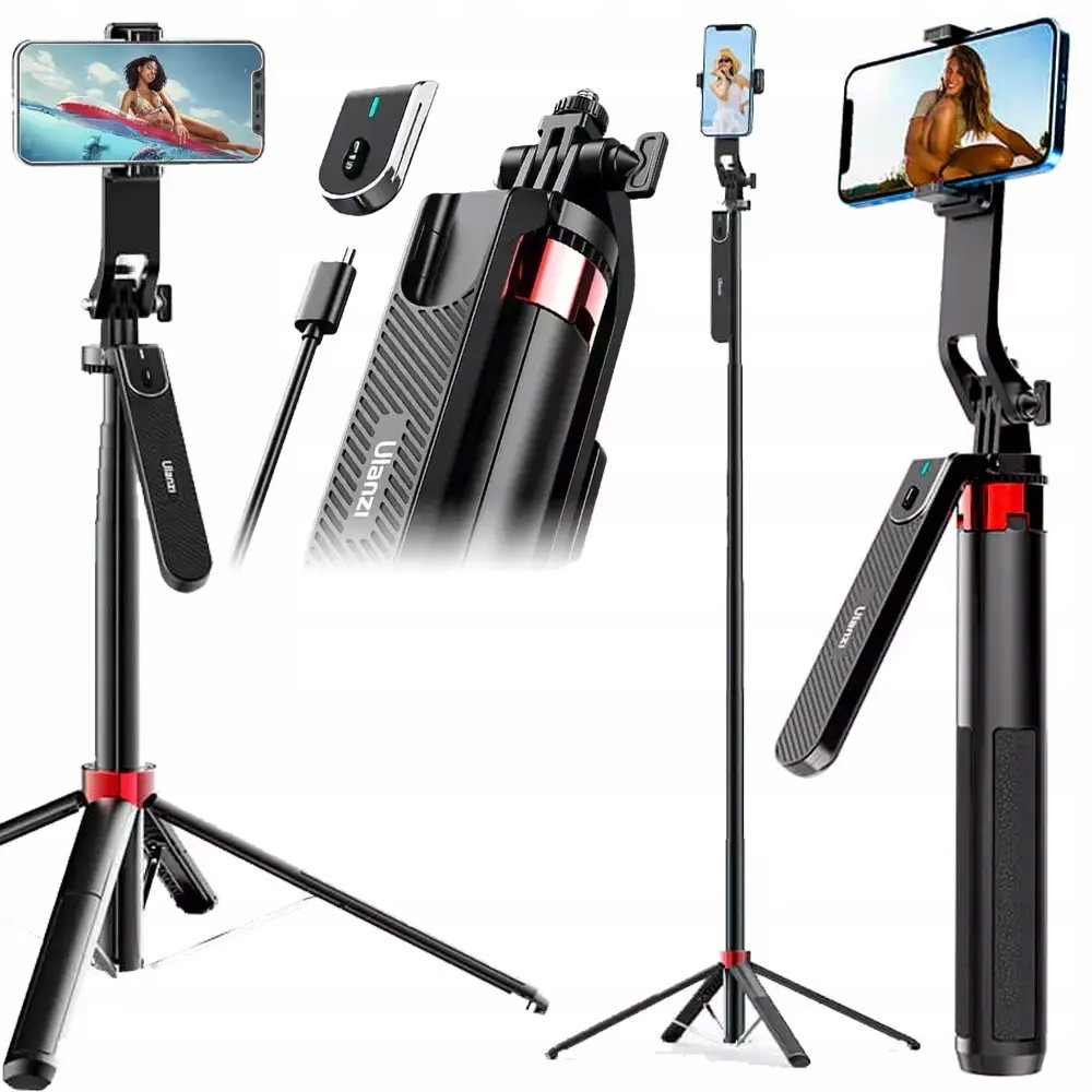Selfie tyč tripod stativ bluetooth dálkové ovládání pro smartphone