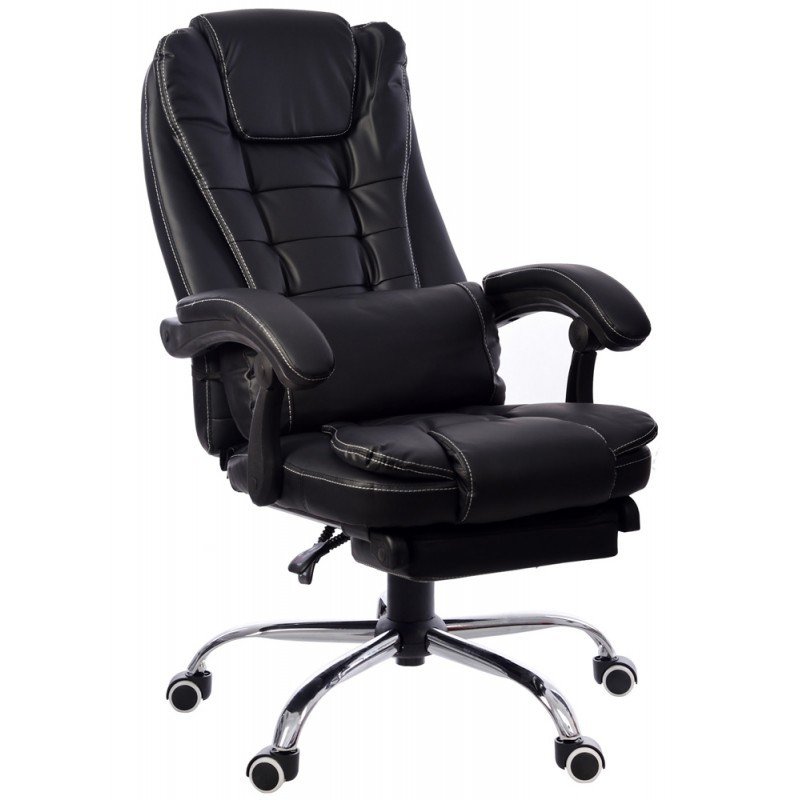 Nastavitelná kancelářská židle Černá FBK4W podnožka
