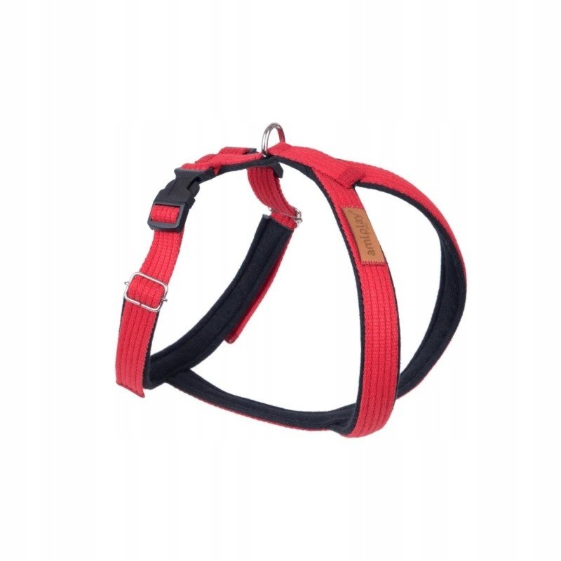 Amiplay Postroj Grand Soft Cotton L červený