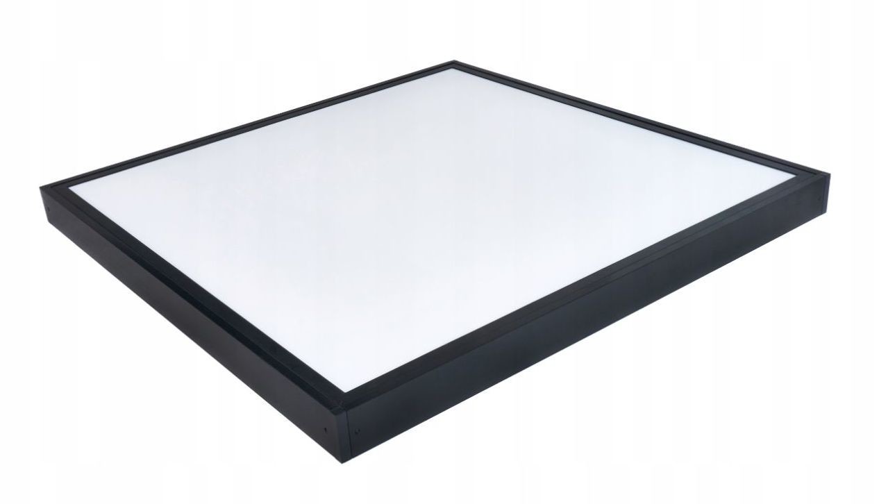 LED Solution Černý přisazený LED panel s rámečkem 600 x 600mm 36W Premium Barva světla: Studená bílá 191176_191159