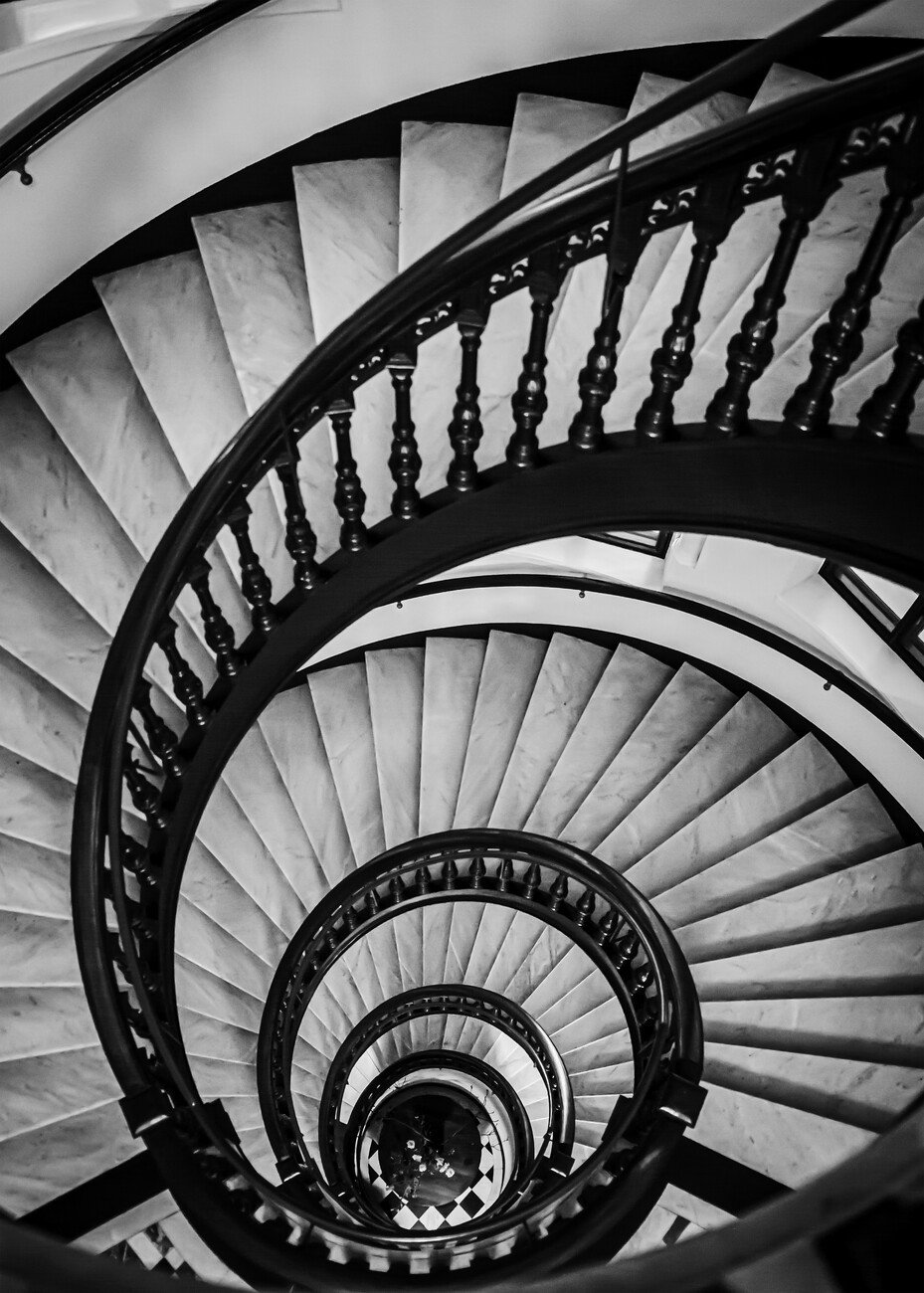 Christian Lindgren Umělecká fotografie Spiral Stairs, Christian Lindgren, (30 x 40 cm)