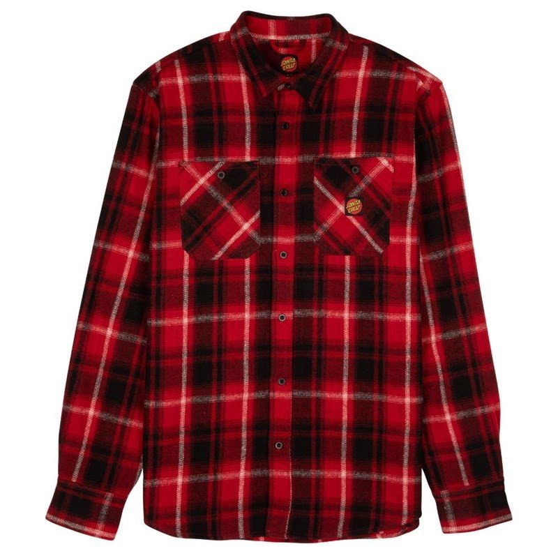 košile SANTA CRUZ - Apex Shirt Red Check (RED CHECK) velikost: L