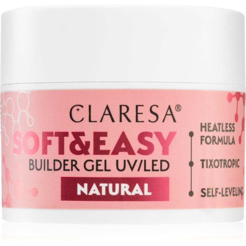 Claresa Soft&Easy Builder Gel podkladový gel na nehty odstín Natural 45 g