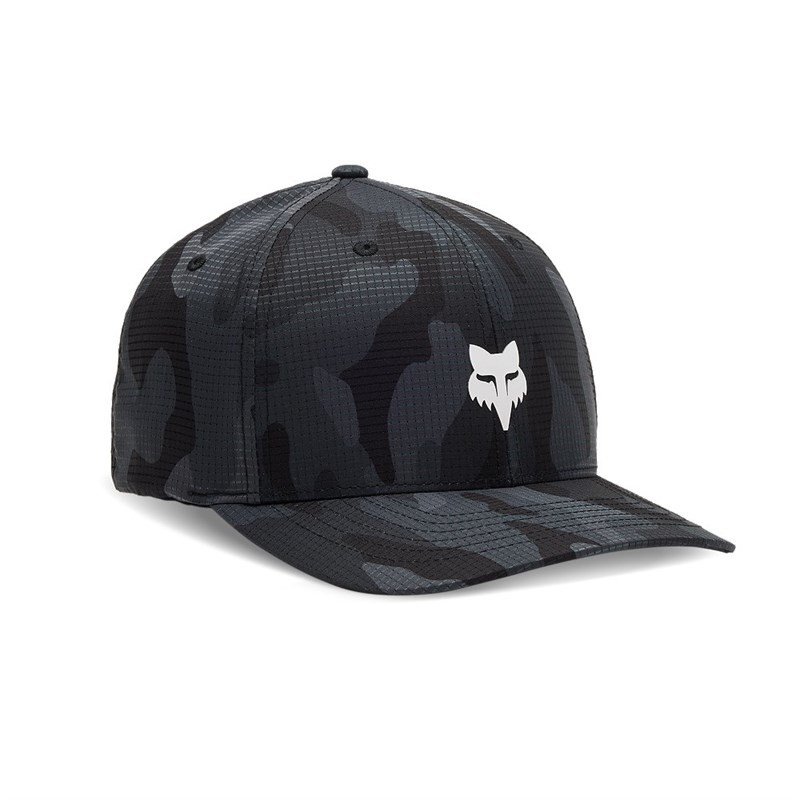 kšiltovka FOX - Fox Head Camo Tech Flexfit Black Camo (247) velikost: S/M