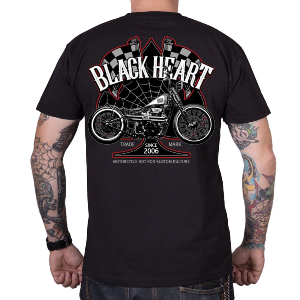 BLACK HEART Chopper Race černá - M