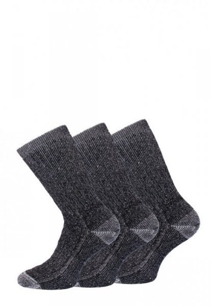 WiK 17190 Thermo Outdoor A'3 Pánské ponožky 39-42 grafitová (tmavě šedá)
