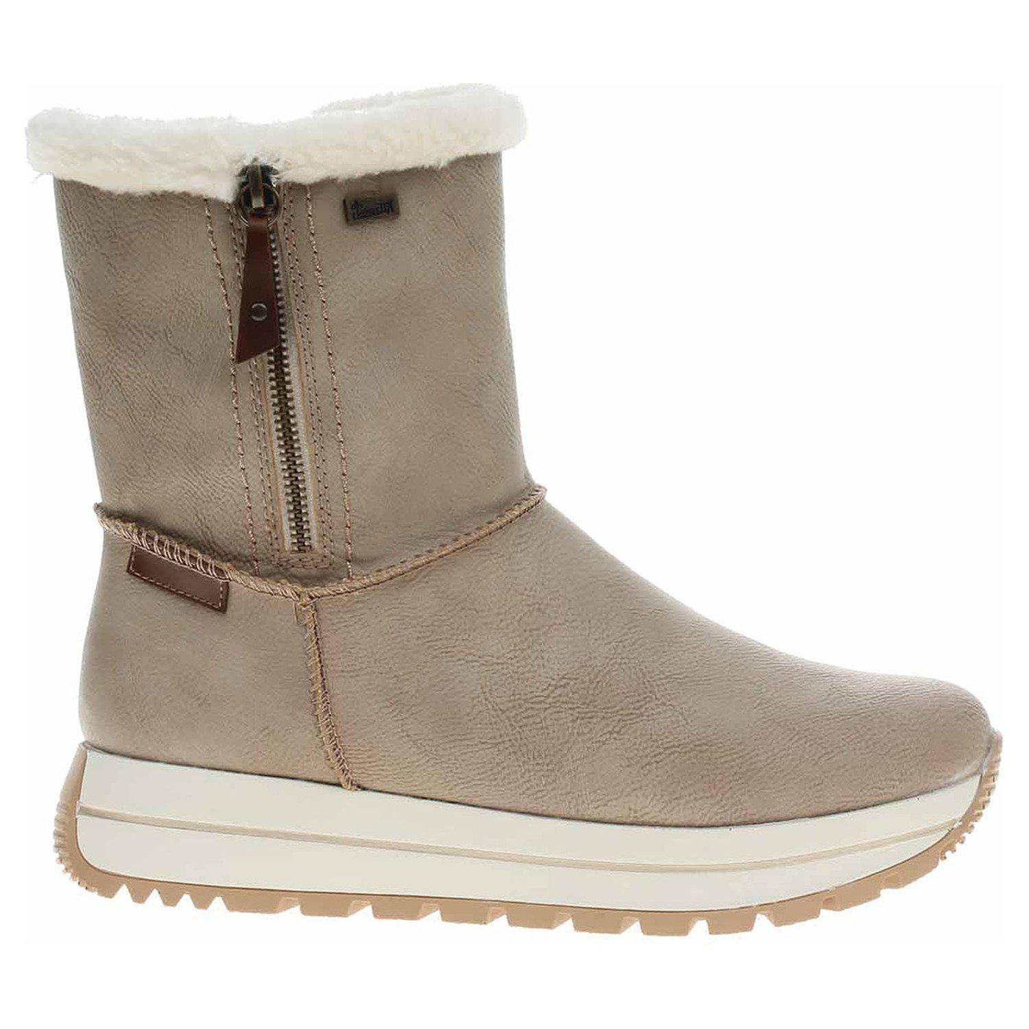 Ecco Dámské polokozačky Rieker N4052-60 beige 22601330