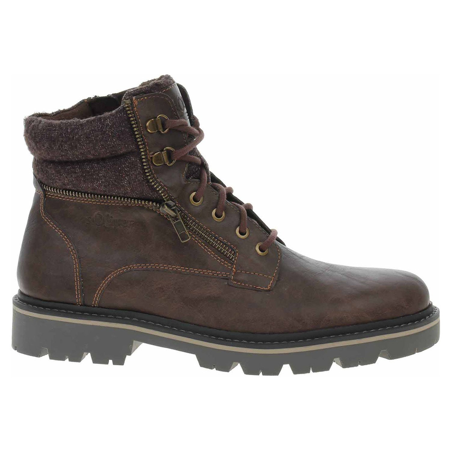 Ecco Pánská kotníková obuv s.Oliver 5-16200-41 dark brown 24300676