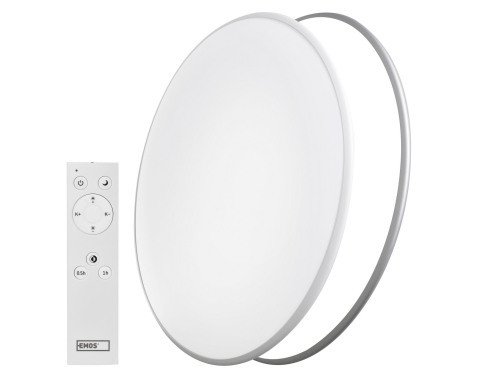 Stropní/nástěnné LED osvětlení Alvi 50 cm s rámečkem, stmívatelné s ovladačem