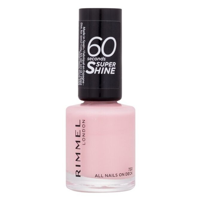 RIMMEL LONDON 60 Seconds Lak na nehty 722 All Nails On Deck 8 ml