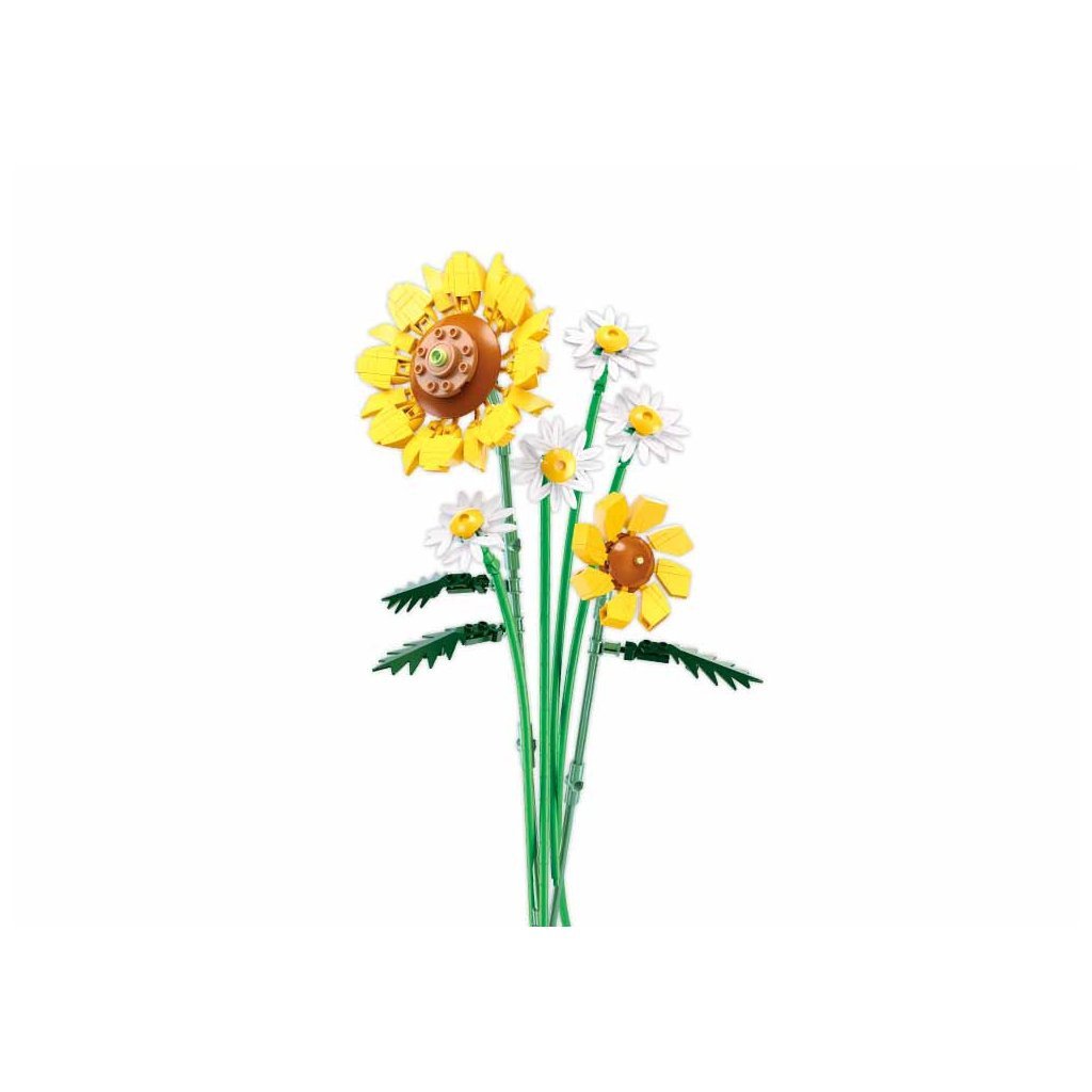 Stavebnice Sluban Flowers Slunečnice s kopretinami M38-B1121A