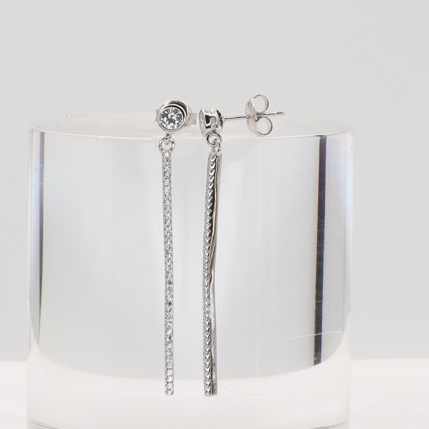 Stříbrné náušnice 104801