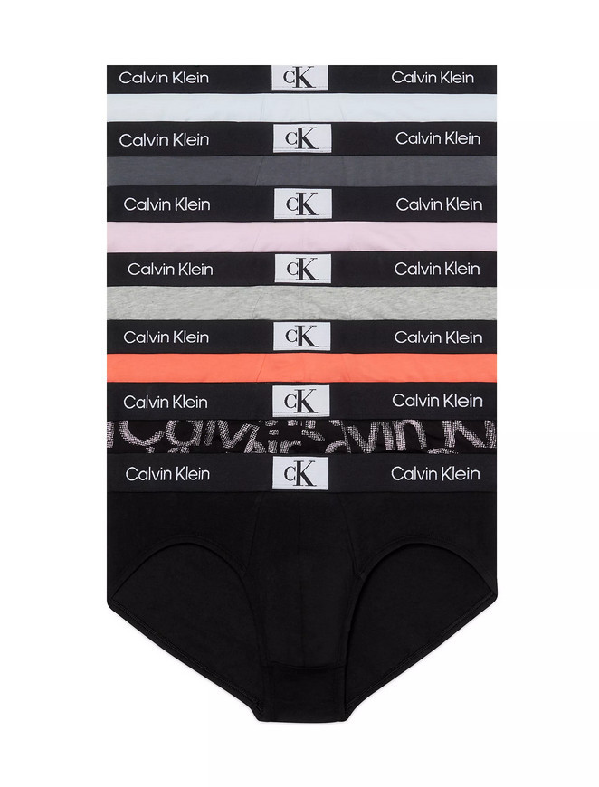 7PACK pánské slipy Calvin Klein vícebarevné (NB3581A-IUI) S