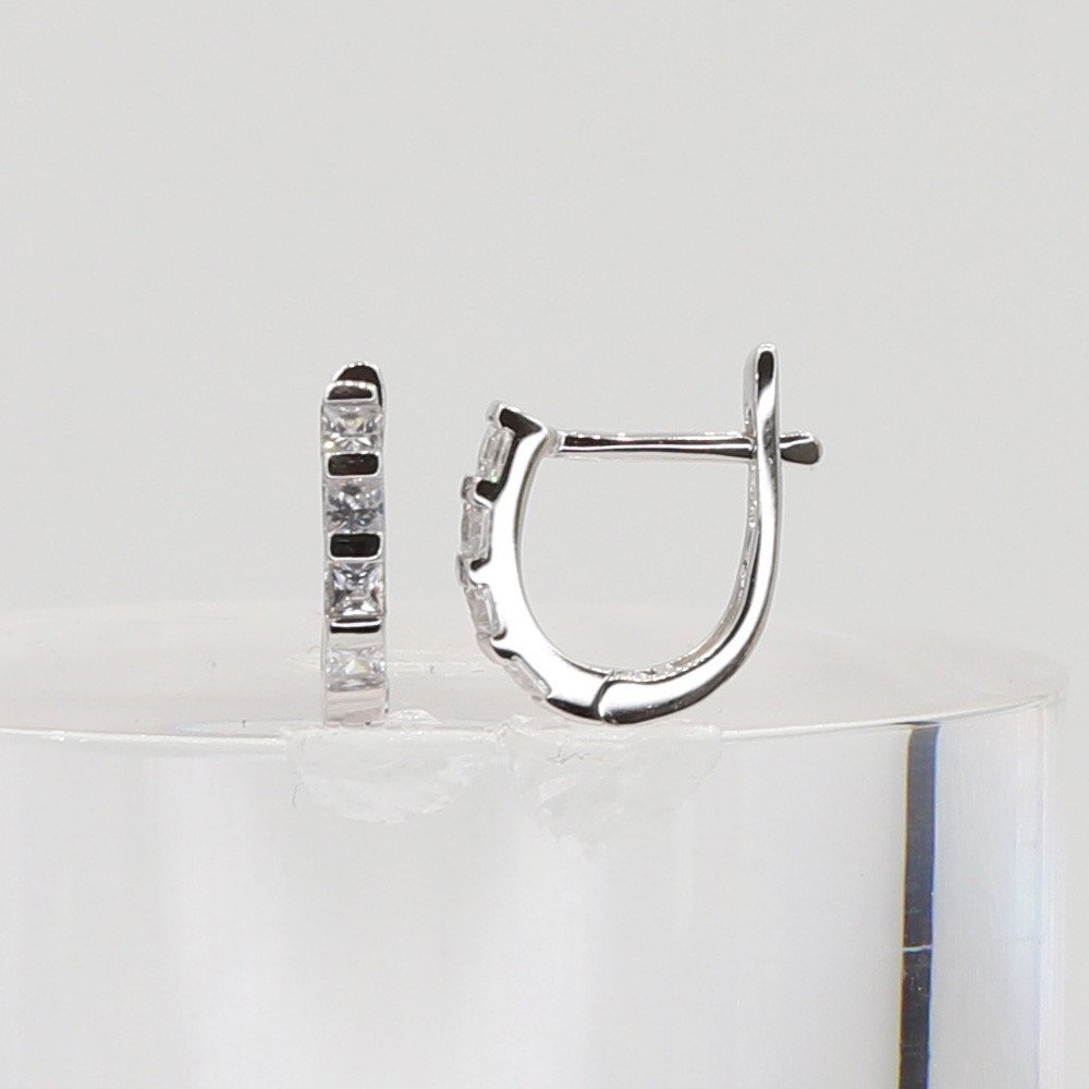 Stříbrné náušnice 104815