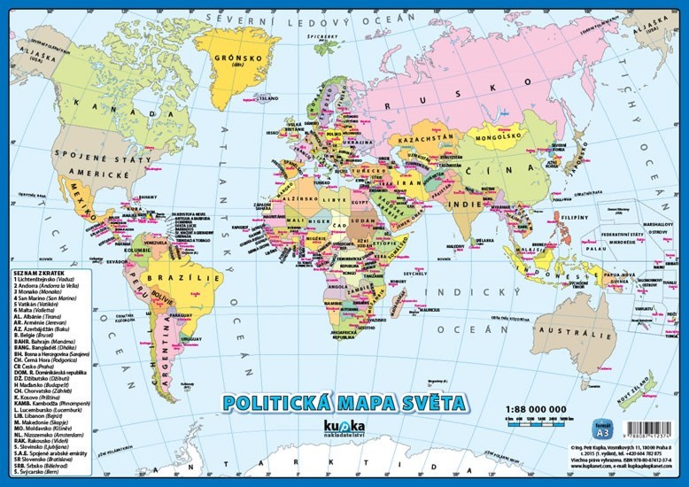 Politická mapa světa | KUPKA, Petr