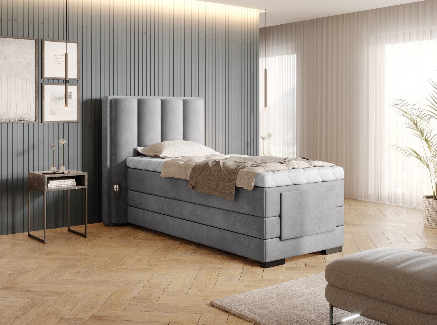 Veros boxspring postel 90x200 Materiál / Dekor: Nube 3