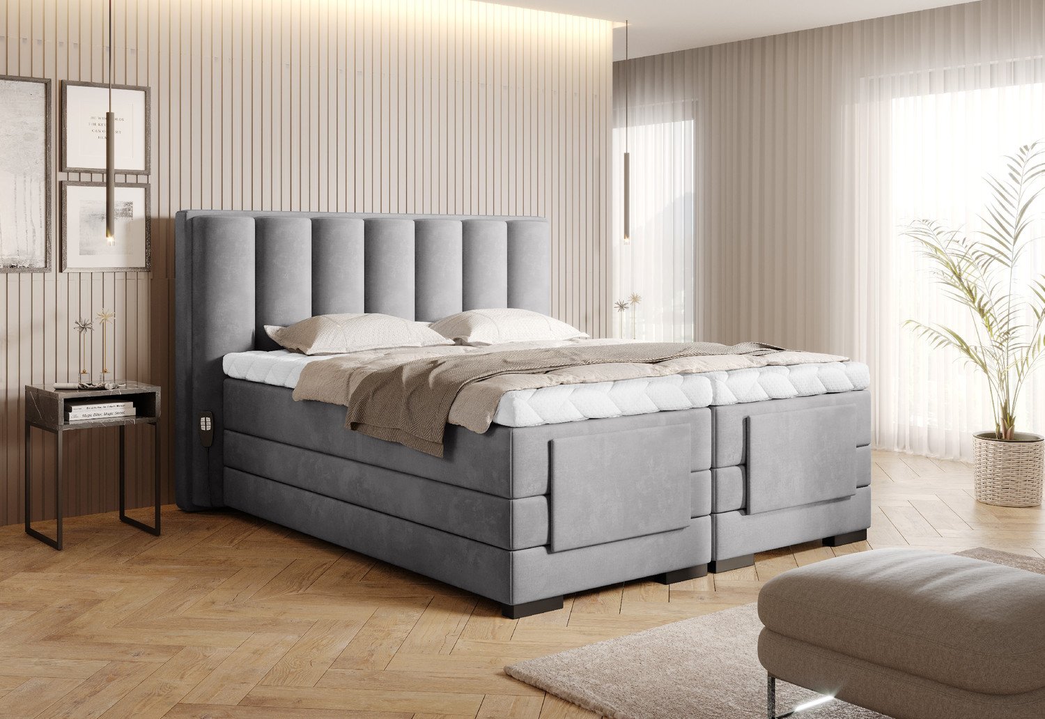 Veros boxspring postel 140x200 Materiál / Dekor: Nube 3