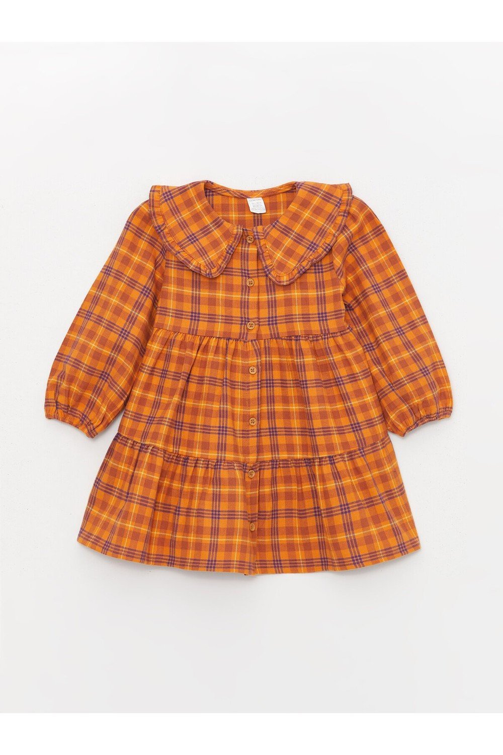 LC Waikiki Bebe Collar Plaid Baby Girl Dress