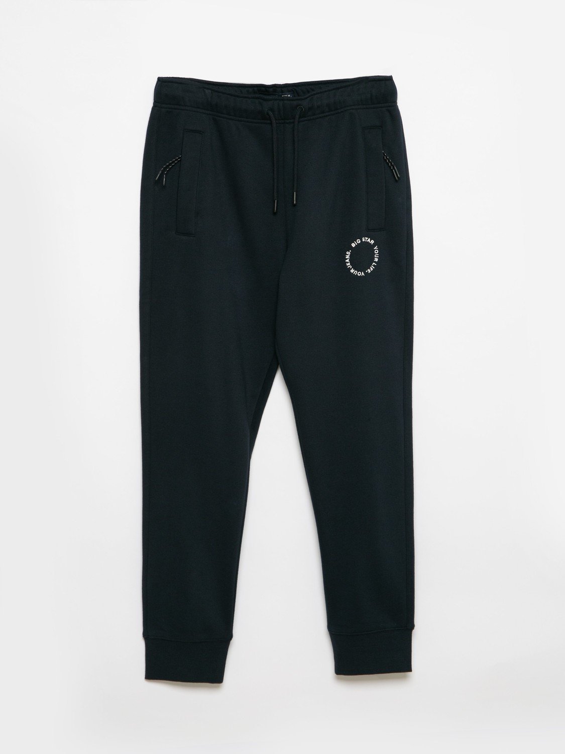 Big Star Man's Sweats Trousers Non Denim 350001 Navy Blue 403