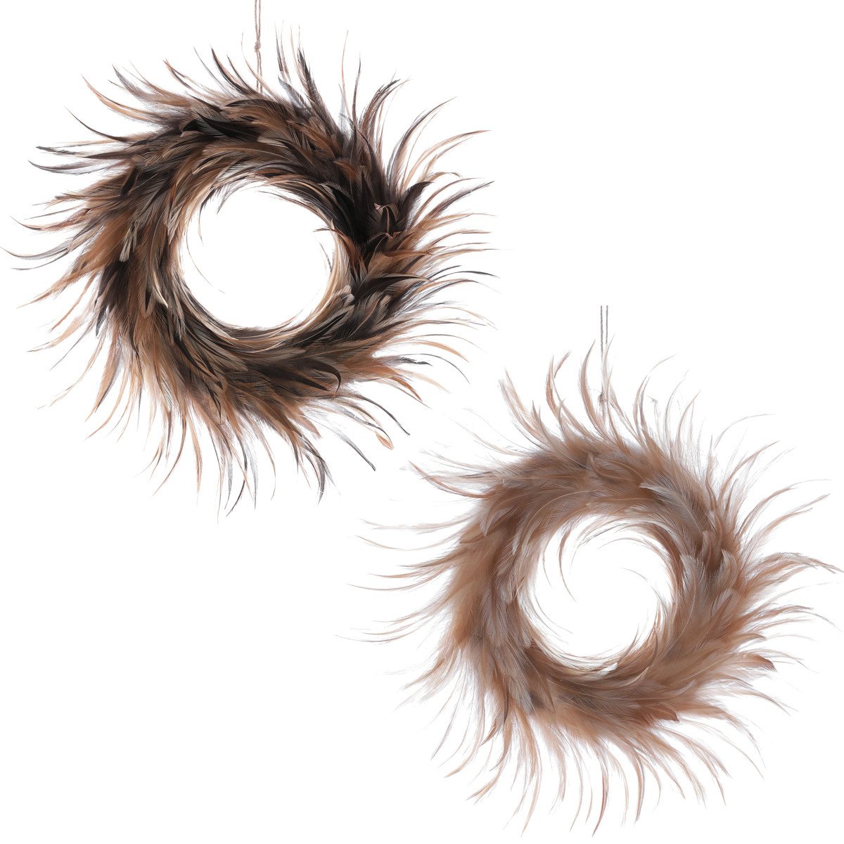 Věnec z kohoutího peří. Mix 2 druhů AK6130