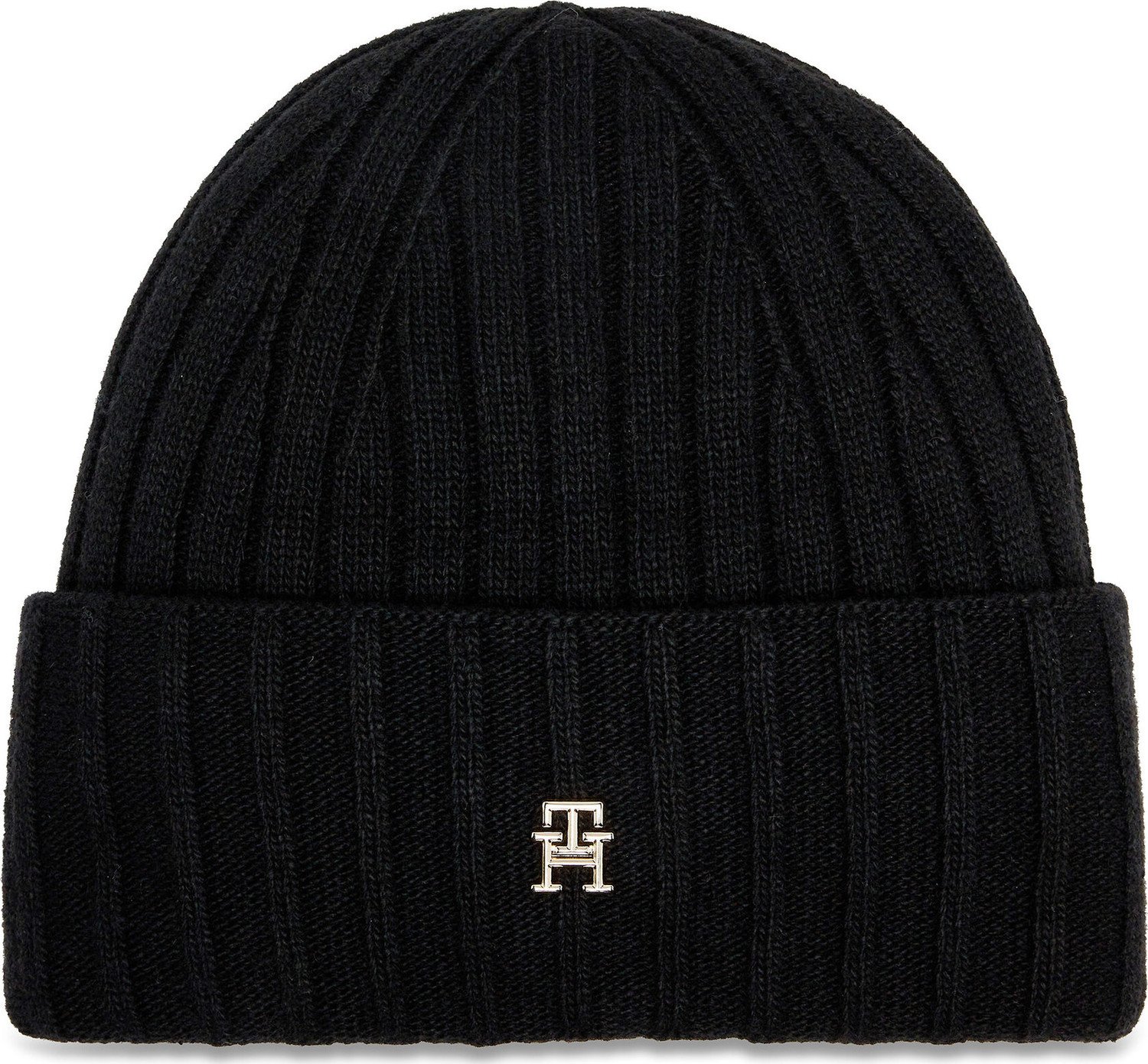 Čepice Tommy Hilfiger Essential Chic Beanie AW0AW15779 Black BDS