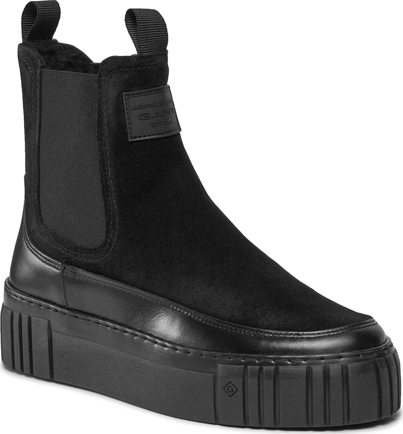 Kotníková obuv s elastickým prvkem Gant Snowmont Chelsea Boot 27553371 Black